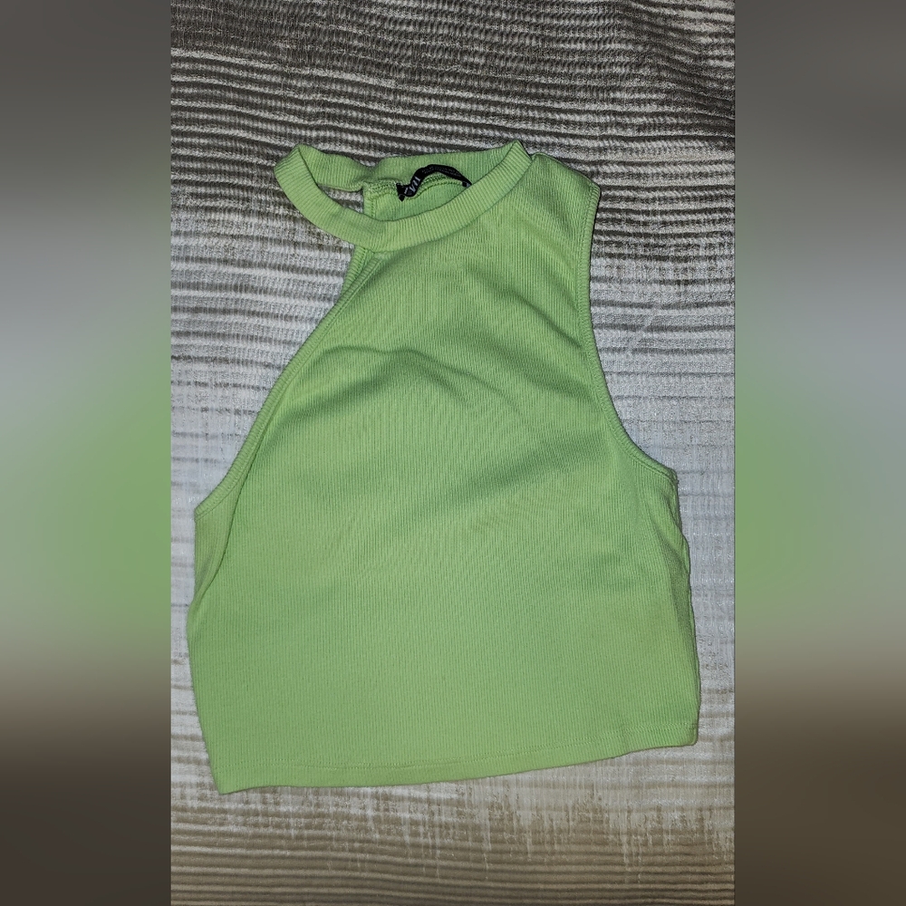 Zara crop asimetrical top